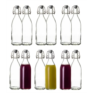 BigDean 12x Glasflaschen mit Bügelverschluss 500ml Bügelflasche - Bild-Darstellung des Produktes 1