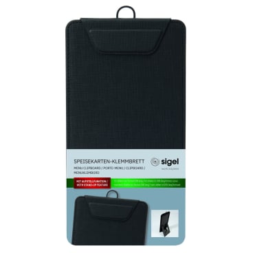 Speisekarten-Klemmbrett für DINlang Kunststoff schwarz Speisekarten-Klemmbrett für DINlang Kunststoff schwarz - Bild-Darstellung des Produktes 1