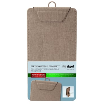 Speisekarten-Klemmbrett für DINlang Kunststoff beige Speisekarten-Klemmbrett für DINlang Kunststoff beige - Bild-Darstellung des Produktes 1