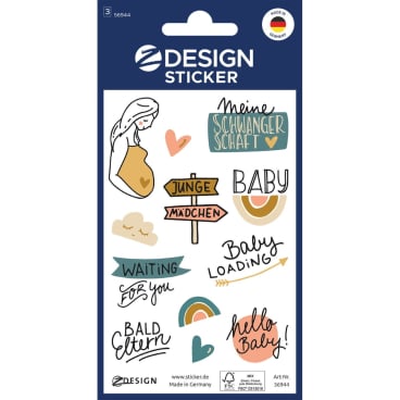 Sticker 76x120mm 2 Bogen Motiv Schwangerschaft Sticker 76x120mm 2 Bogen Motiv Schwangerschaft - Bild-Darstellung des Produktes 1