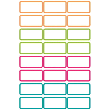 Namensaufkleber Folie 15x31mm 2 Bogen Namensaufkleber Folie 15x31mm 2 Bogen - Bild-Darstellung des Produktes 1