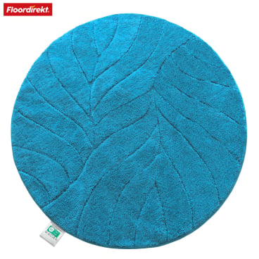 Floordirekt Badematte Maris Rund - Weiche Mikrofaser Rutschhemmende TPE-Rückseite - Türkis Durchmesser 120 cm Türkis Durchmesser 120 cm - Bild-Darstellung des Produktes 1