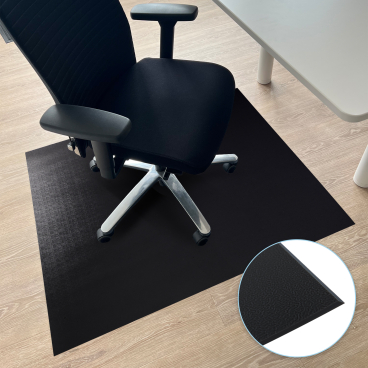 Floordirekt Bodenschutzmatte Kleopatra - PVC Rutschhemmend 45° Kantenschnitt - Schwarz Rund 100 cm Schwarz Rund 100 cm - Bild-Darstellung des Produktes 1