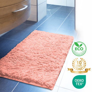 Floordirekt Badematte Sky - Extra weiche Mikrofaser Rutschhemmend - Rosa 60 x 100 cm Rosa 60 x 100 cm - Bild-Darstellung des Produktes 1