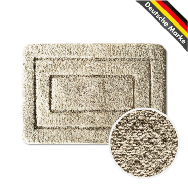 Floordirekt Badematte Atlantis - Weiche Mikrofaser Rutschhemmende TPE-Rückseite - Beige 50 x 80 cm Beige 50 x 80 cm - Bild-Darstellung des Produktes 1