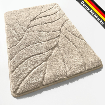 Floordirekt Badematte Maris - Weiche Mikrofaser Rutschhemmende TPE-Rückseite - Ivory 80 x 150 cm Ivory 80 x 150 cm - Bild-Darstellung des Produktes 1