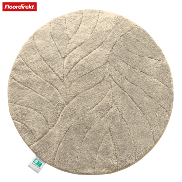 Floordirekt Badematte Maris Rund - Weiche Mikrofaser Rutschhemmende TPE-Rückseite - Ivory Durchmesser 120 cm Ivory Durchmesser 120 cm - Bild-Darstellung des Produktes 1