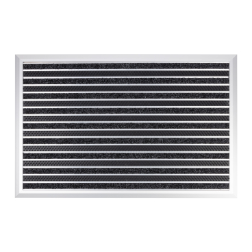 Floordirekt Alu-Türmatte Spectral - herausnehmbares Inlay Umlaufende Anlaufkante - Textilfaser Rips/Bürste 47 x 68 cm Textilfaser Rips/Bürste 47 x 68 cm - Bild-Darstellung des Produktes 1