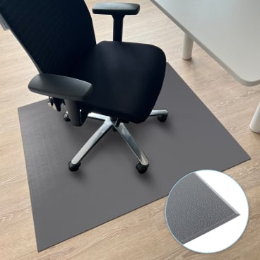 Floordirekt Bodenschutzmatte Kleopatra - PVC Rutschhemmend 45° Kantenschnitt - Dunkelgrau Rund 60 cm Dunkelgrau Rund 60 cm - Bild-Darstellung des Produktes 1
