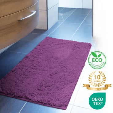 Floordirekt Badematte Sky - Extra weiche Mikrofaser Rutschhemmend - Violett 70 x 120 cm Violett 70 x 120 cm - Bild-Darstellung des Produktes 1