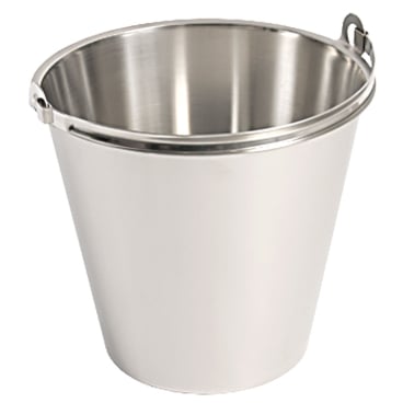 Edelstahleimer PREMIUM, ohne Bodenreifen, mit Maßeinteilung, 15 Liter 1x Eimer - Bild-Darstellung des Produktes 1