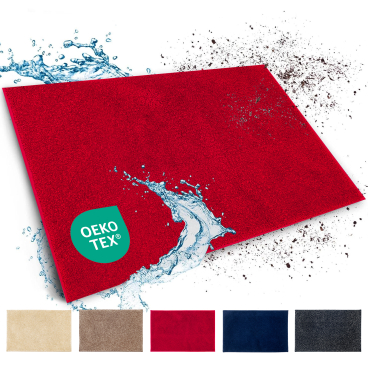 Floordirekt Schmutzfangmatte Nasa - Rutschfeste TPR-Rückseite Waschbar - Rot 137 x 210 cm Rot 137 x 210 cm - Bild-Darstellung des Produktes 1