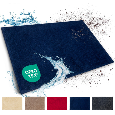 Floordirekt Schmutzfangmatte Nasa - Rutschfeste TPR-Rückseite Waschbar - Dunkelblau 60 x 150 cm Dunkelblau 60 x 150 cm - Bild-Darstellung des Produktes 1