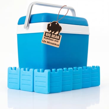 Kühlbox inkl. 12 Kühlakkus 24 Liter Kühlbox mit Akku - Bild-Darstellung des Produktes 1