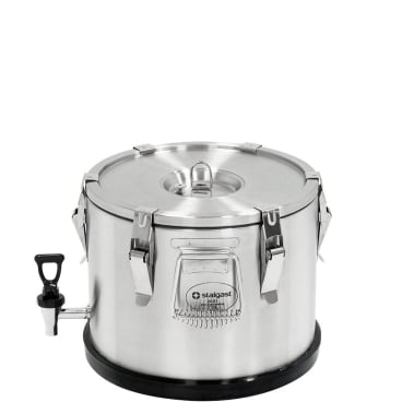 Thermobehälter aus rostfreiem Edelstahl, 15 Liter, mit Ablasshahn x1 Thermobehälter - Bild-Darstellung des Produktes 1