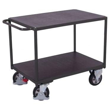 VARIOfit Schwerlast Tischwagen mit Schiebegriff und 2 Ladeflächen 1595x800mm Anthrazitgrau RAL 7016 1 Stück - Bild-Darstellung des Produktes 1