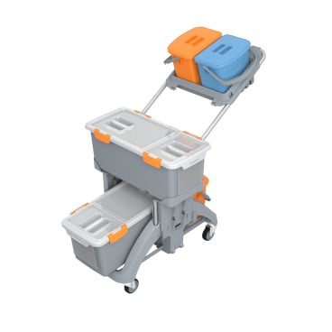 Cleankeeper Moppboxwagen TSMD-0009 inkl. Moppbehälter, Eimer mit Deckel - Bild-Darstellung des Produktes 1