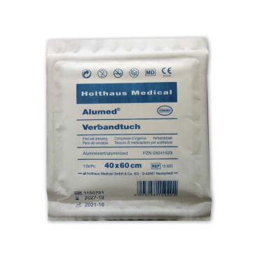 Holthaus Medical Alumed® Verbandtuch, steril 1 Stück, Maße: 60 x 80 cm (mittel) - Bild-Darstellung des Produktes 1