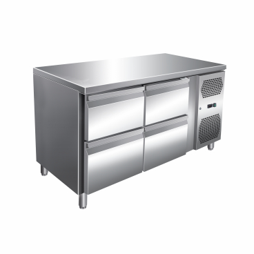 Gastro Edelstahl Kühltisch Kühltheke 4 Schubladen 314 L -2/+8°C Tiefe 700 mm | 4 Schubladen | 314 L Volumen - Bild-Darstellung des Produktes 1
