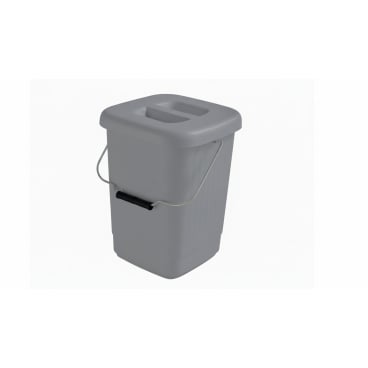 Bekaform Deckeleimer, 9 Liter Farbe: rauchgrau - Bild-Darstellung des Produktes 1