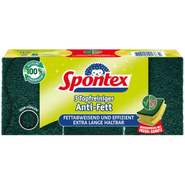 Spontex Topfreiniger, Anti-Fett x3 1 Packung = 3 Stück - Bild-Darstellung des Produktes 1