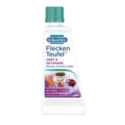 delta pronatura GmbH Dr. Beckmann Fleckenteufel Obst & Getränke, Spezialfleckentferner gegen Rotweinflecken, Kaffee-, Obst- oder Gemüseflecken, 50 ml - Flasche 4082