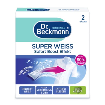 Dr. Beckmann Super Weiß Wäscheweißtücher 1 Packung = 2 x 40 g kaufen