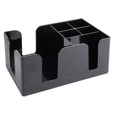 Bar-Caddy, schwarz, 6 Fächer 1 Packung = 1 Stück - Bild-Darstellung des Produktes 1