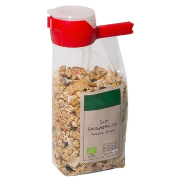 Beutelklammer, rot mit verschließbarer Schütte 1 Packung = 1 Stück - Bild-Darstellung des Produktes 1