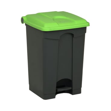 cookmax Treteimer 45 l rechteckig grau / grün 1 Packung = 1 Stück - Bild-Darstellung des Produktes 1