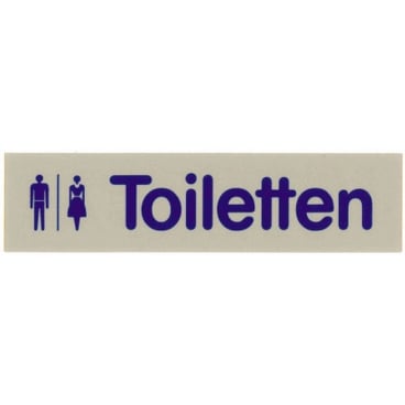 Wortschild TOILETTEN 1 Packung = 1 Stück - Bild-Darstellung des Produktes 1