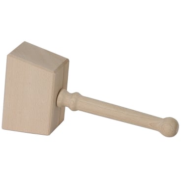 Holzhammer ohne Schlaufe 16 x 10 cm unlackiert 1 Packung = 1 Stück - Bild-Darstellung des Produktes 1
