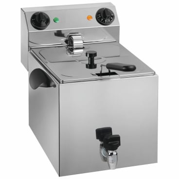 cookmax Elektro-Fritteuse, 8 l, mit Ablasshahn 1 Packung = 1 Stück - Bild-Darstellung des Produktes 1