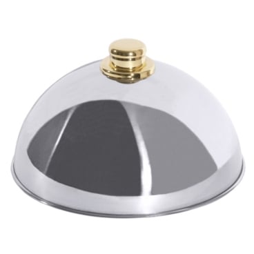Tellerglocke 25 cm mit goldfarbenen Griffknopf 1 Packung = 1 Stück - Bild-Darstellung des Produktes 1