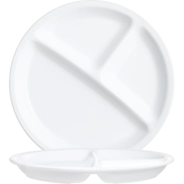 Restaurant White Menüteller 3-get. 25,5cm * 1 Packung = 6 Stück - Bild-Darstellung des Produktes 1