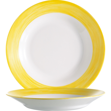 Brush Yellow Teller tief 22,5cm * 1 Packung = 6 Stück - Bild-Darstellung des Produktes 1