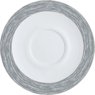 Brush Grey Untertasse 14cm * 1 Packung = 6 Stück - Bild-Darstellung des Produktes 1