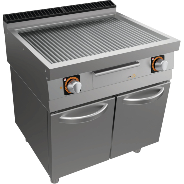 cookmax Elektro-Grillplatte gerillt, Unterb.m.Tür. 1 Packung = 1 Stück - Bild-Darstellung des Produktes 1