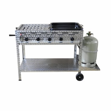 cookmax Profi-Gasgrill 5 flammig, fahrbar, 1 Packung = 1 Stück - Bild-Darstellung des Produktes 1