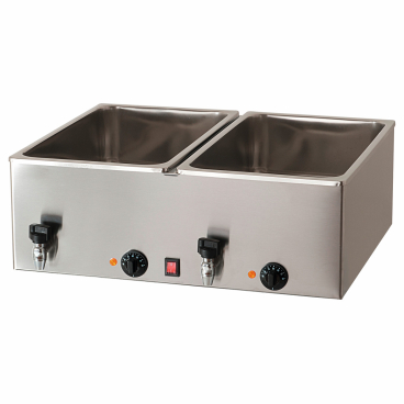 cookmax Elektro-Bain-Marie 2 x GN 1/1 H=200 mm 1 Packung = 1 Stück - Bild-Darstellung des Produktes 1