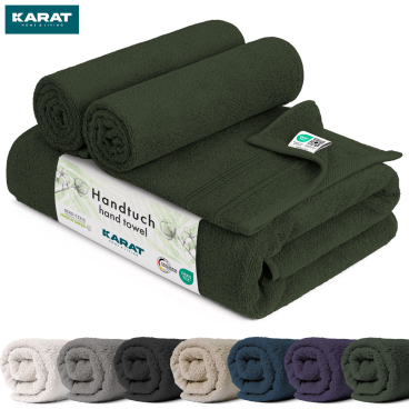 Floordirekt Handtuch Bay - Baumwolle Oeko-Tex weich & saugstark - Grün 30 x 30 cm Grün 30 x 30 cm - Bild-Darstellung des Produktes 1