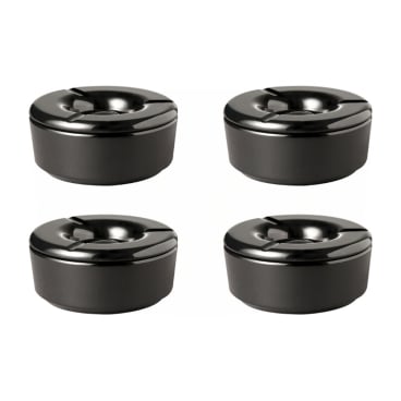 4er-Set Windaschenbecher GLOW, schwarz 1 Stück - Bild-Darstellung des Produktes 1