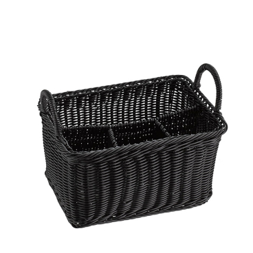 Besteckkorb ECONOMIC, 26 x 18 cm, Höhe 15 cm schwarz - Bild-Darstellung des Produktes 1