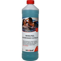 NOVADUR PRODUKTCHEMIE GmbH NOVADUR Whirlpool Systemreiniger Superklar, Hochkonzentrierte Desinfektion von Whirlpools, 1000 ml - two-neck-Flasche 040.2701