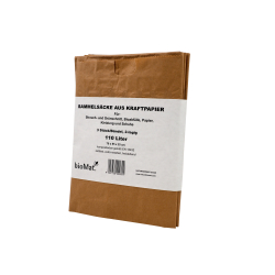 Naturabiomat GmbH BIOMAT® Bioabfallsack aus Kraftpapier, 120 Liter, Bioabfallsäcke biologisch abbaubar und kompostierbar, 1 Bündel = 3 Stück, 2-lagig nassfest PSE-110-03