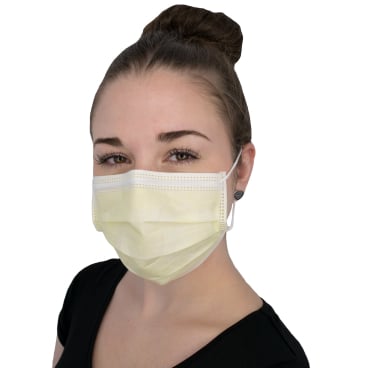 NITRAS SOFT PROTECT Mundschutz, 3-lagig Farbe: gelb - Bild-Darstellung des Produktes 1