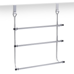 Zeller Present Handels GmbH Zeller Türhandtuchhalter, Metall, Praktischer & platzsparender Handtuchhalter zum Anbringen an der Tür, Maße: 47,5 X 56 cm 18400