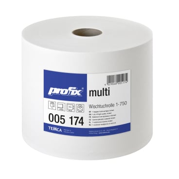 profix® multi Wischtuchrolle, 38 x 27 cm, hochweiß 1 Paket = 1 Rolle = 750 Abrisse - Bild-Darstellung des Produktes 1