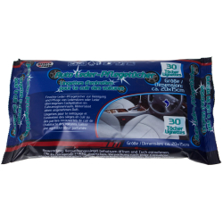 Reinex Chemie GmbH Reinex Feuchte Autoleder-Pflegetücher, Leder-Pflegetücher zur Reinigung und Pflege, 1 Packung = 30 Tücher 17189