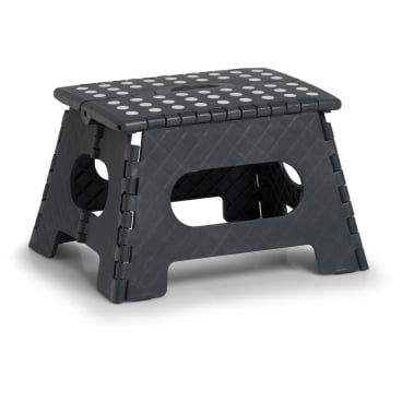 Zeller Klapphocker, Kunststoff Maße (L x B x H): ca. 35 x 28 x 22 cm, anthrazit - Bild-Darstellung des Produktes 1
